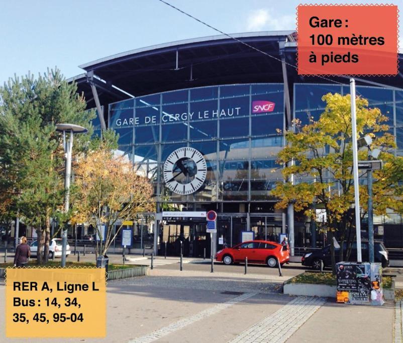 Studio 30M2 - Au Pied De La Gare - Parking Cergy Exteriör bild