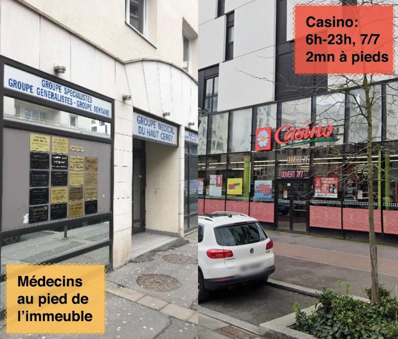 Studio 30M2 - Au Pied De La Gare - Parking Cergy Exteriör bild
